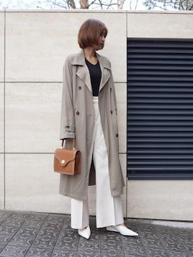 「My shawty（ﾏｲｼｬｳﾃｨｰ）のアイテム（ハンドバッグ）」を使った、Myshawty officialさん（レディース・160cm）の春コーディネート