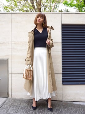 「My shawty（ﾏｲｼｬｳﾃｨｰ）のアイテム（ハンドバッグ）」を使った、Myshawty officialさん（レディース・160cm）の春コーディネート