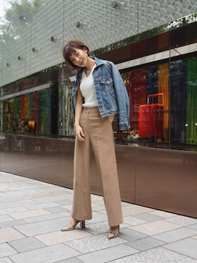 「My shawty（ﾏｲｼｬｳﾃｨｰ）のアイテム（パンツ）」を使った、Myshawty officialさん（レディース・160cm）の夏コーディネート