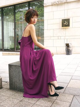 「My shawty（ﾏｲｼｬｳﾃｨｰ）のアイテム（ワンピース）」を使った、Myshawty officialさん（レディース・160cm）の夏コーディネート