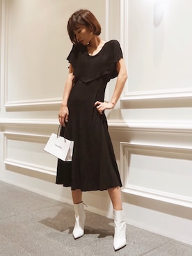 「アイテム（ドレス、ブラック系）」を使った、Myshawty officialさん（レディース・160cm）の夏コーディネート