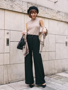 「My shawty（ﾏｲｼｬｳﾃｨｰ）のアイテム（パンツ）」を使った、Myshawty officialさん（レディース・160cm）の秋コーディネート