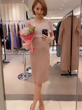 「My shawty（ﾏｲｼｬｳﾃｨｰ）のアイテム（ドレス）」を使った、Myshawty officialさん（レディース・160cm）の冬コーディネート