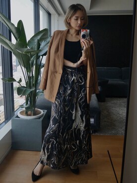 「My shawty（ﾏｲｼｬｳﾃｨｰ）のアイテム（スカート）」を使った、Myshawty officialさん（レディース・160cm）の春コーディネート