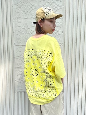 「シャーベットカラー」｜「アイテム（帽子）」を使った、ruruさん（レディース・165cm）の春コーディネート