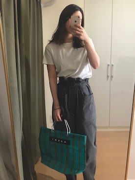 「RANDEBOO（ランデブー）のアイテム（パンツ）」を使った、mika✳︎さん（レディース・160cm）の夏コーディネート