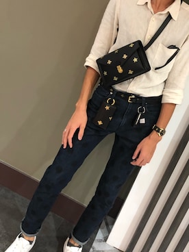 「GIVENCHY（ジバンシイ）のアイテム（スニーカー）」を使った、いもっこさん（メンズ・175cm）の秋コーディネート
