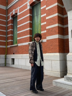 「トロエントープ」｜こばやしさん（メンズ・180cm）の冬コーディネート
