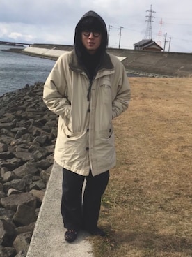 「Hender Scheme（エンダースキーマ）のアイテム（その他）」を使った、こばやしさん（メンズ・180cm）の冬コーディネート