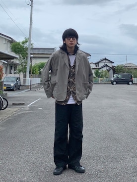 「Hender Scheme（エンダースキーマ）のアイテム（その他）」を使った、こばやしさん（メンズ・180cm）の夏コーディネート
