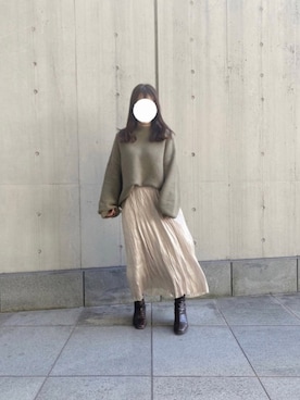 凛さん(レディース・154cm)の冬コーディネート