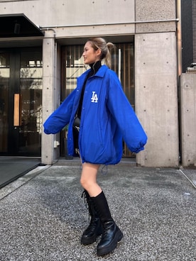 「BACK TO THE FIELD（バック トゥー ザ フィールド）のアイテム（その他アウター）」を使った、namiさん（レディース・160cm）の秋コーディネート