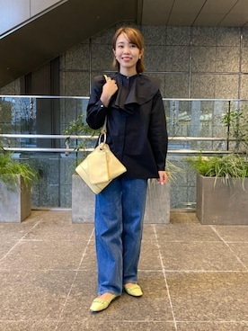 「でにむ」｜「アイテム（パンプス）」を使った、石井　オデット エ オディール スタッフさん（レディース・157cm）の冬コーディネート
