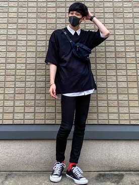 「UNIQLO（ユニクロ）の50色ソックス（消臭機能付き）（ソックス/靴下）」を使った、 ごりゅーさん（メンズ・177cm）の夏コーディネート