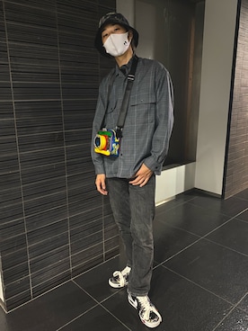 「Abercrombie&Fitch（アバークロンビーアンドフィッチ）のアイテム（デニムパンツ）」を使った、TAIYOさん（メンズ・174cm）の秋コーディネート