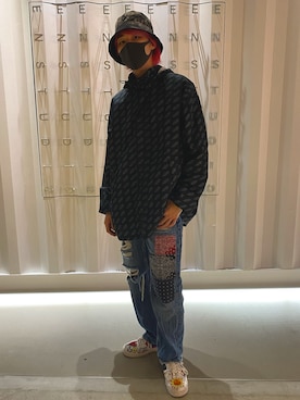 「FOREVER 21（フォーエバー トゥエンティーワン）のアイテム（ナイロンジャケット）」を使った、TAIYOさん（メンズ・174cm）の冬コーディネート