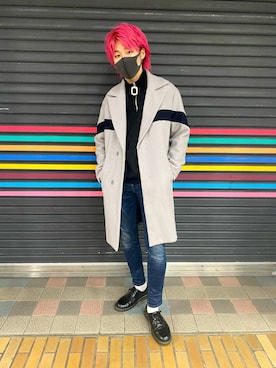 「8seconds（エイトセカンズ）のアイテム（ジャケット/アウター）」を使った、TAIYOさん（メンズ・174cm）の冬コーディネート
