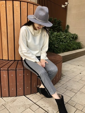 「BANANA REPUBLIC」｜「アイテム（財布/小物）」を使った、バナナ・リパブリック　グランツリー武蔵小杉さん（レディース・164cm）の秋コーディネート