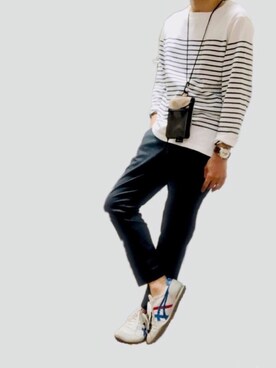 ポキB@ユニクロ勉強家(相互)さん（メンズ・166cm）の春コーディネート