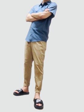 ポキB@ユニクロ勉強家(相互)さん（メンズ・166cm）の春コーディネート