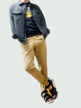 ポキB@ユニクロ勉強家(相互)さん（メンズ・166cm）の秋コーディネート