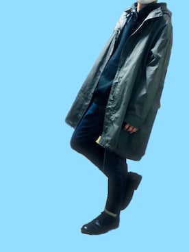 「オーバーコート」｜「アイテム（モッズコート）」を使った、ポキB@ユニクロ勉強家(相互)さん（メンズ・166cm）の冬コーディネート