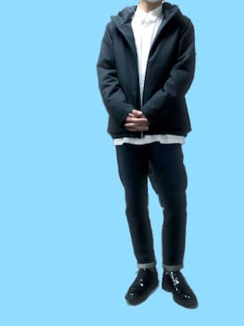 ポキB@ユニクロ勉強家(相互)さん（メンズ・166cm）の冬コーディネート