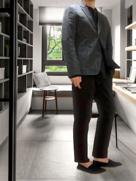 ポキB@ユニクロ勉強家(相互)さん（メンズ・166cm）の春コーディネート