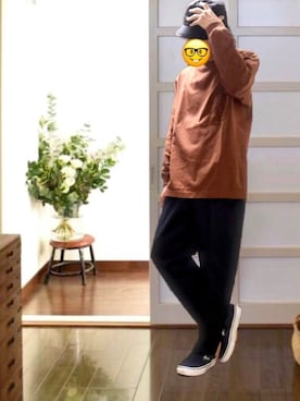 「MB（エムビー）のアイテム（帽子）」を使った、ポキB@ユニクロ勉強家(相互)さん（メンズ・166cm）の春コーディネート