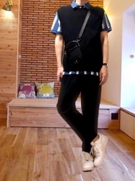 ポキB@ユニクロ勉強家(相互)さん（メンズ・166cm）の春コーディネート