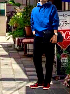 ポキB@ユニクロ勉強家(相互)さん（メンズ・166cm）の夏コーディネート