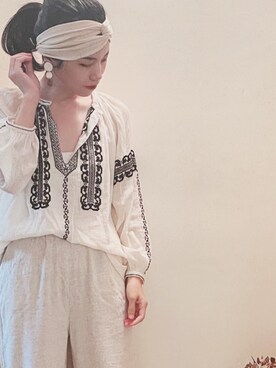 「NOのアイテム（トップス）」を使った、wen  wenさん（レディース・163cm）の春コーディネート