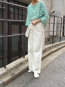 「CIAOPANIC TYPY（チャオパニックティピー）のアイテム（その他シューズ）」を使った、てりおさん（レディース・162cm）の春コーディネート