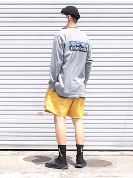 「HOKA（ホカ）のHOKA ONE ONE/ホカ オネオネ　ORA RECOVERY SLIDE（サンダル）」を使った、𝕳𝖎𝖗𝖔さん（メンズ・185cm）の夏コーディネート