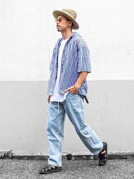 𝕳𝖎𝖗𝖔さん（メンズ・185cm）の夏コーディネート