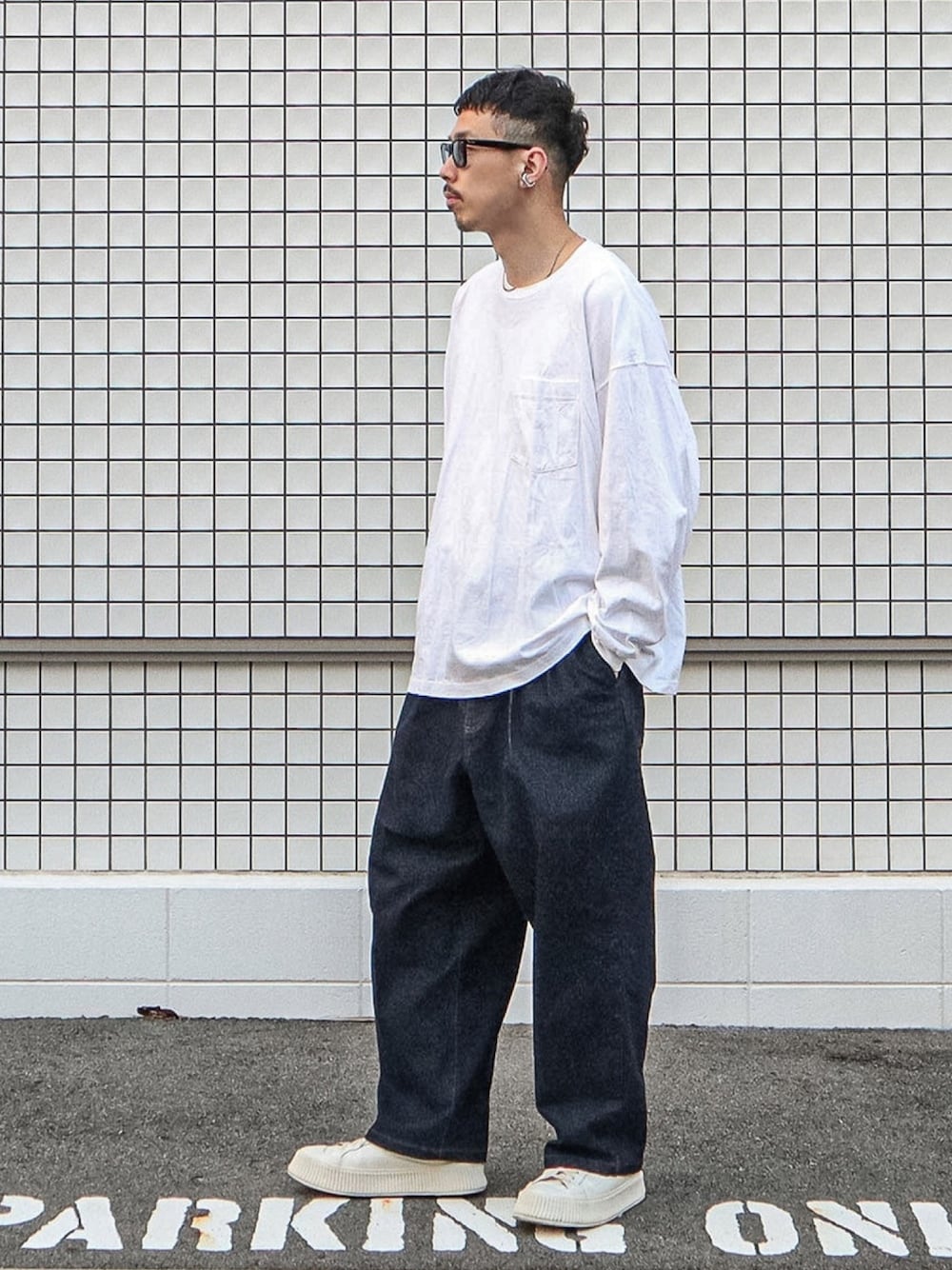デニムに合う ジルサンダー ローカットスニーカー ホワイト JIL SANDER ジルサンダー BASKET LO SNEAKER バスケット