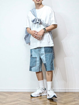 「BEEFY」｜𝕳𝖎𝖗𝖔さん（メンズ・185cm）の春コーディネート