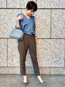「秋におすすめシャツ＆ブラウス スタイル」｜Araya_ｍさん（レディース・161cm）の秋コーディネート