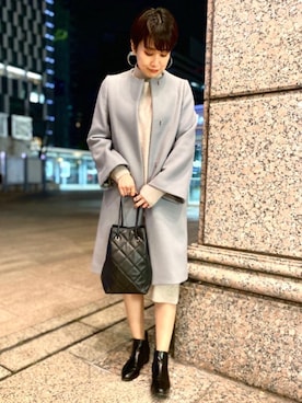 「一押しのアウタースタイル」｜「アイテム（ワンピース/ドレス）」を使った、Araya_ｍさん（レディース・161cm）の秋コーディネート