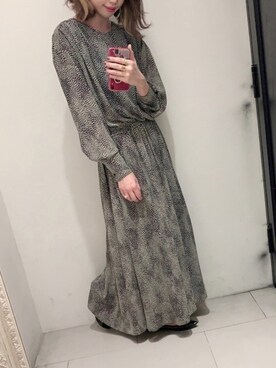 「IOSSELLIANI（イオッセリアーニ）のアイテム（アクセサリー）」を使った、MAOさん（レディース・158cm）の冬コーディネート