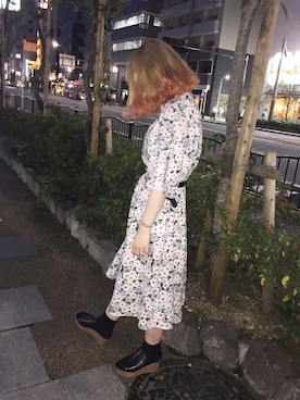 「サンダルに靴下」｜aymさん（レディース・161cm）の夏コーディネート