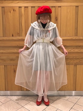 「ランジェリーガウン」｜aymさん（レディース・161cm）の夏コーディネート