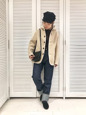 「KIJIMA TAKAYUKI」｜「アイテム（その他アウター）」を使った、IMAIさん（レディース・157cm）の秋コーディネート