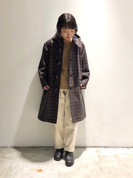 「orcival」｜「アイテム（ダッフルコート）」を使った、IMAIさん（レディース・157cm）の秋コーディネート