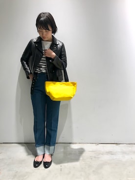 「orcival」｜「アイテム（レインシューズ）」を使った、IMAIさん（レディース・157cm）の冬コーディネート