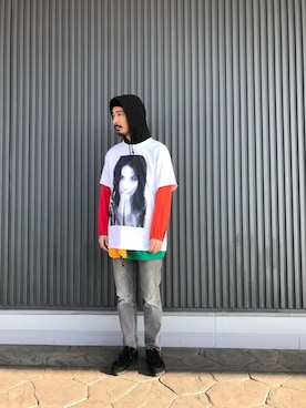 「アイテム（ブルゾン）」を使った、kakimoto hisatakaさん（メンズ・178cm・30代）の春コーディネート