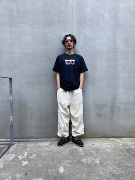 「KNOW WAVE（ノウ ウェイブ）のアイテム」を使った、kakimoto hisatakaさん（メンズ・176cm）の春コーディネート