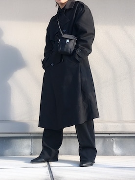 「LANVIN（ランバン）のアイテム（パンツ）」を使った、ぼんぬさん（メンズ・171cm）の冬コーディネート