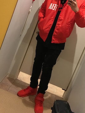 宮坂旭さん(メンズ・183cm)の春コーディネート