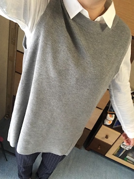「topicのアイテム（トップス、グレー系）」を使った、流れ星☆ミさん（レディース・161cm）の秋コーディネート
